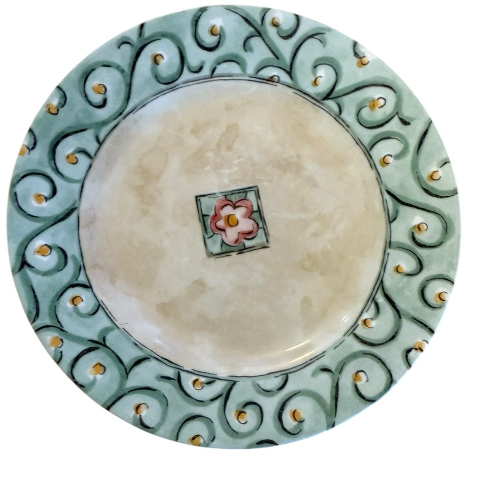 4 Corelle‎ Watercolors Flower Salad Plates Vitrelle 8.5"